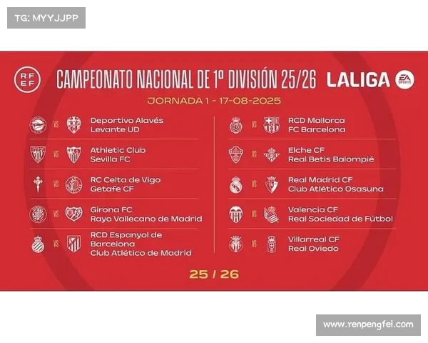 2025赛季西甲联赛全程赛程安排及重点赛事一览